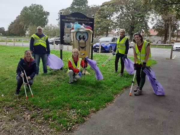 The Friends of Ryelands Park undertake litter picks in support of the park